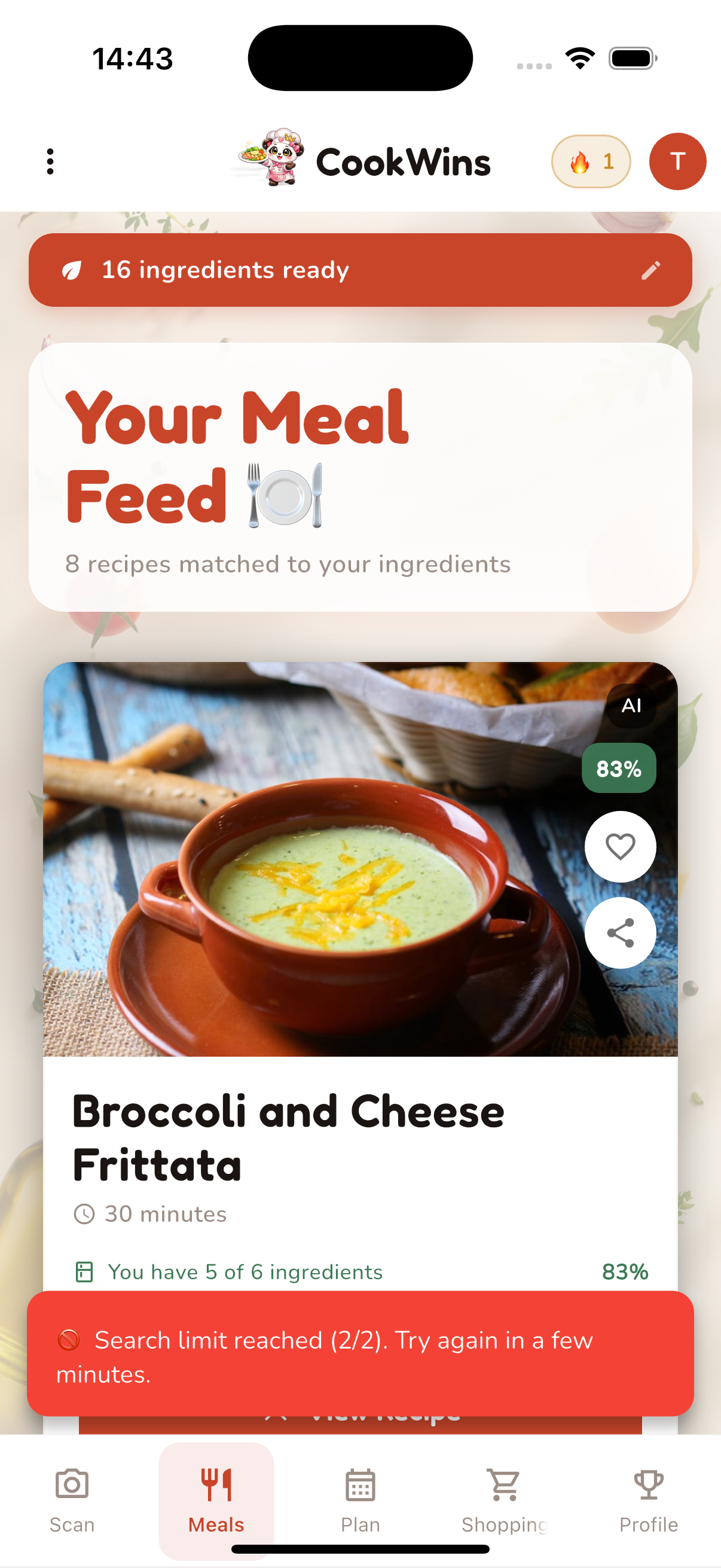 Meal feed